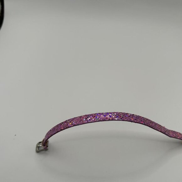 Faux Leather Adjustable Bracelet in Shimmery Lavender - Picture 2 of 6